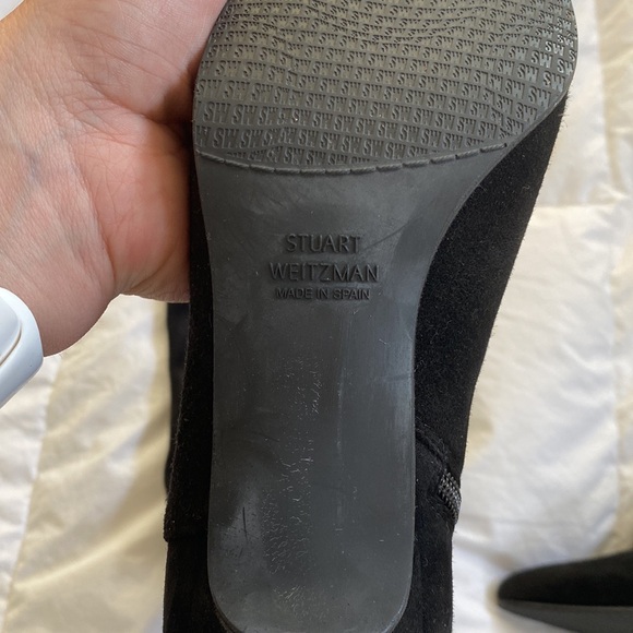 Stuart Weitzman black suede over the knee boots - Picture 3 of 9